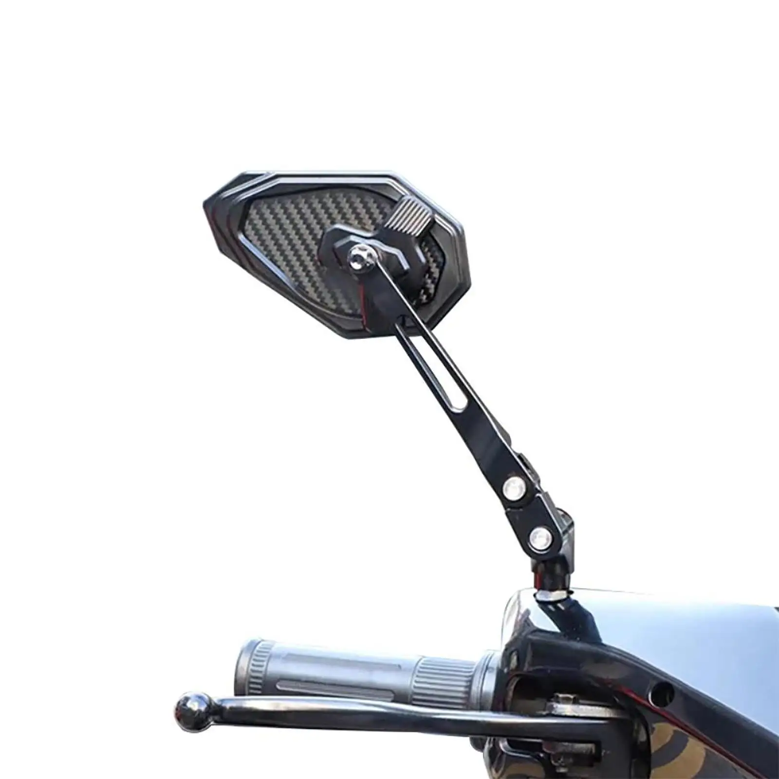 

Foldable Design Rear Side View Mirrors Aluminum Alloy Durable for Motorbike Street Bike Handlebar Enhancement