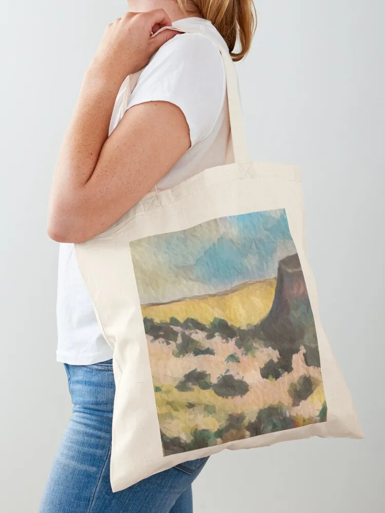 Sacred Land with Mesa Tote Bag shopper bag woman shopping bag logo Canvas Tote