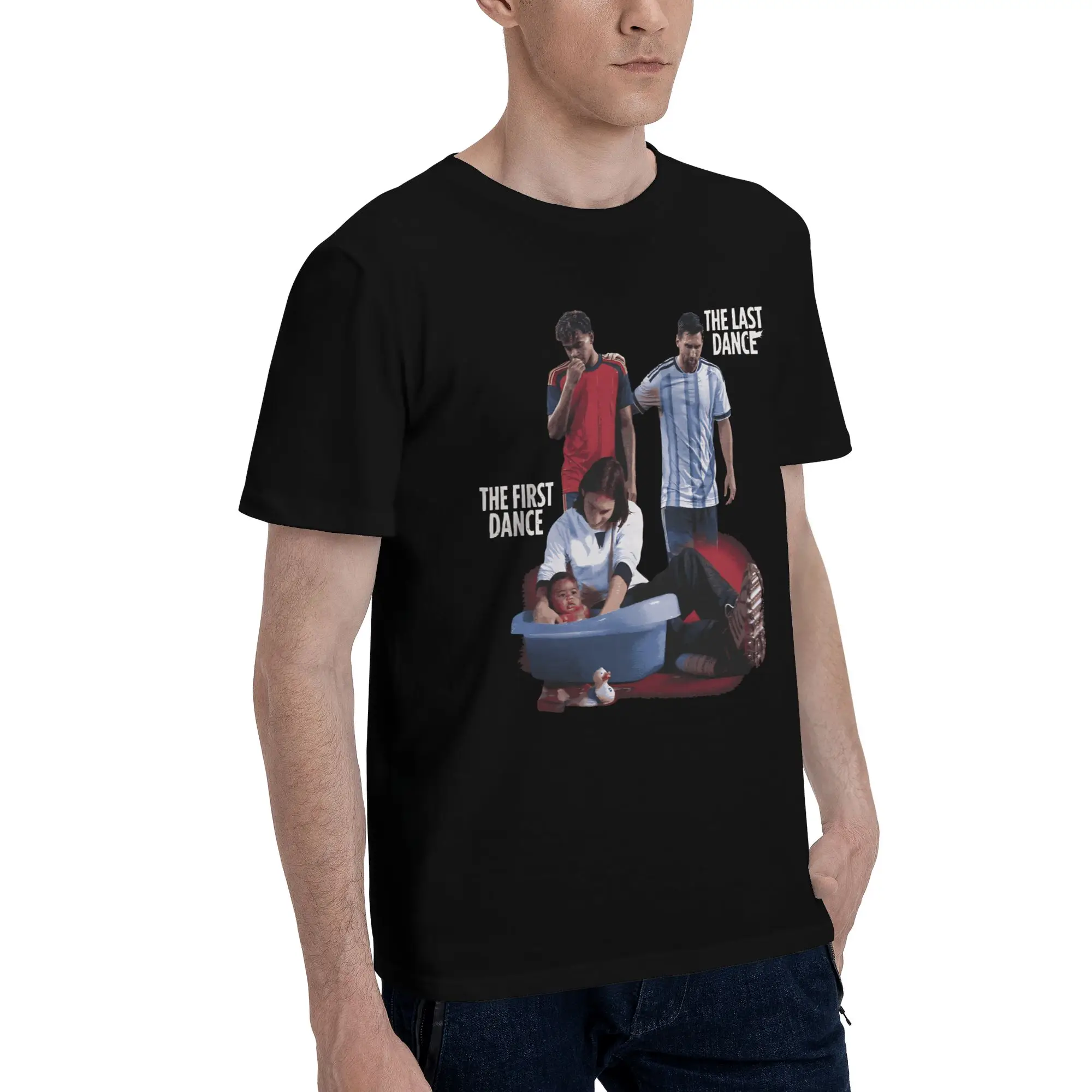 Messies & Yamals Take a Bath Tee Shirt for Men Women Graphic Printing T Shirts  Cotton Clothing