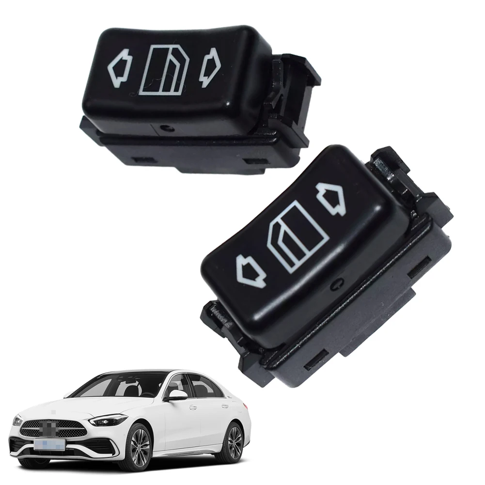 2Pcs Left & Right Control Power Window Switch Replace 1248204510 1248204610 Compatible with Mercedes W124 W126 W201