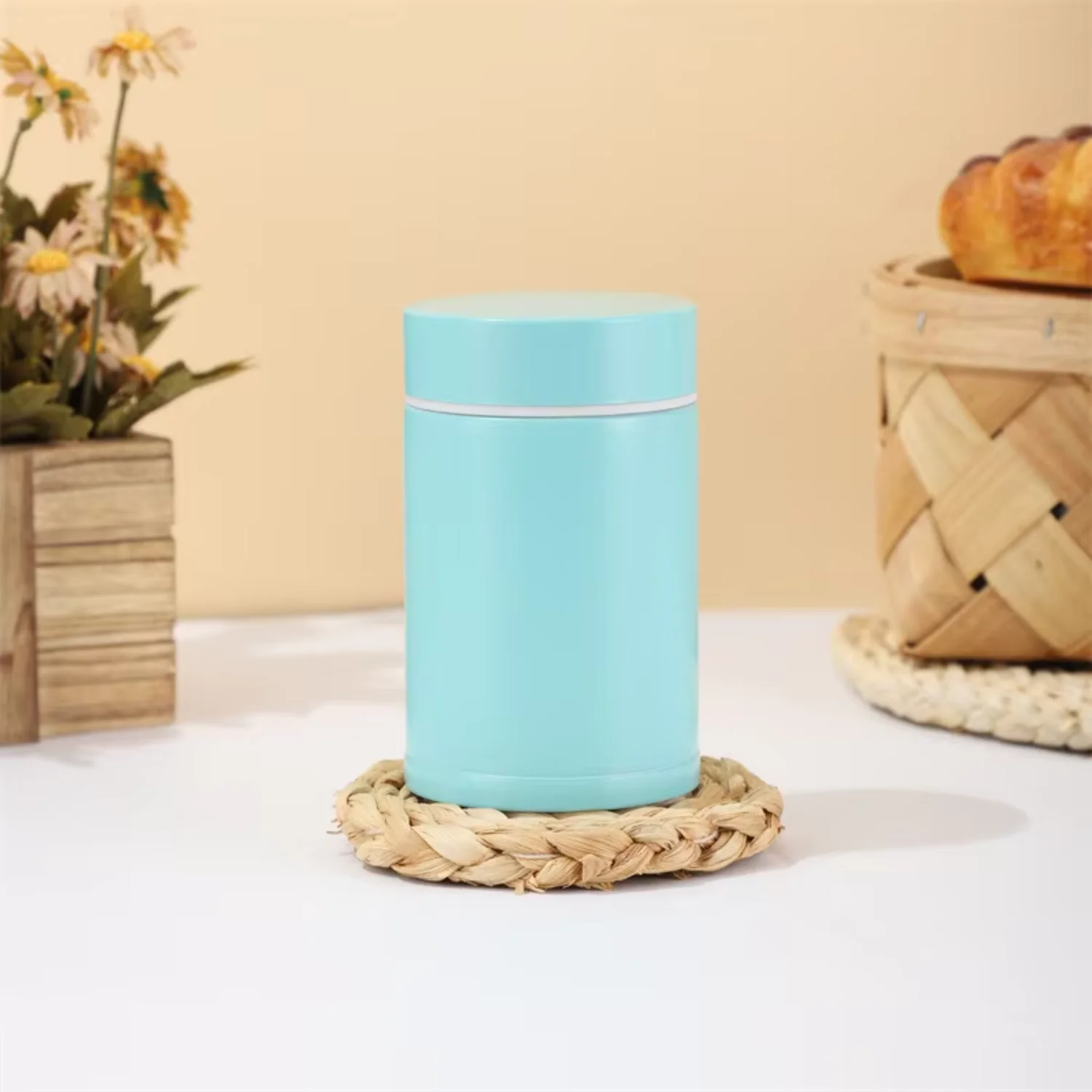 Portable Stainless  Thermos Flask Vacuum Insulated Lunch  and Food Jar for Outdoor Lunch  Container Stanely cup  oz Stankey cup