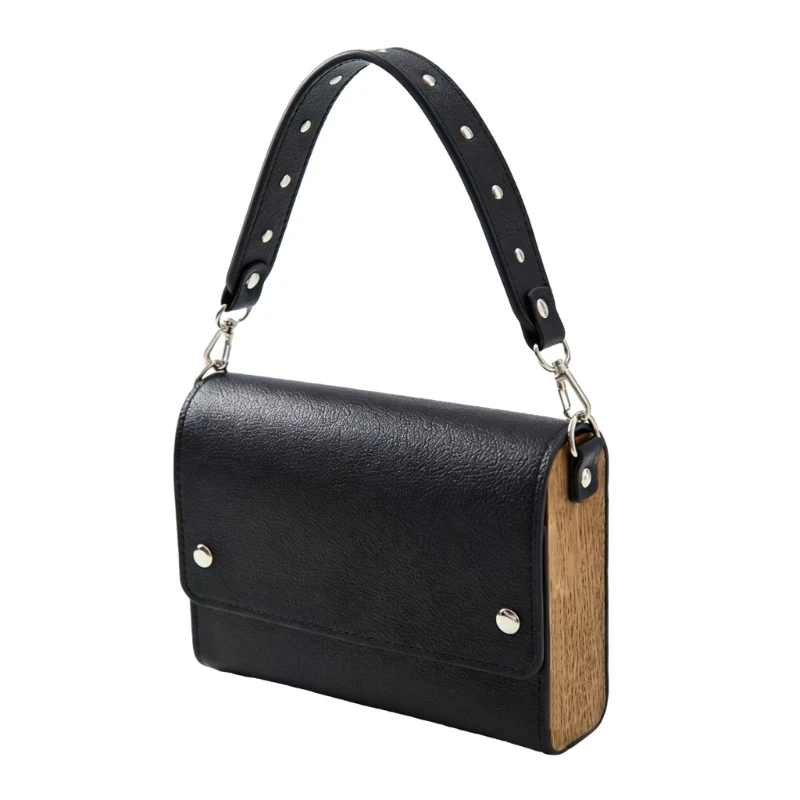 X7XC Modern Women's Square Shoulder Bag Lightweight Crossbody Purse Practical PU Evening Bag Adjustable Strap For Women