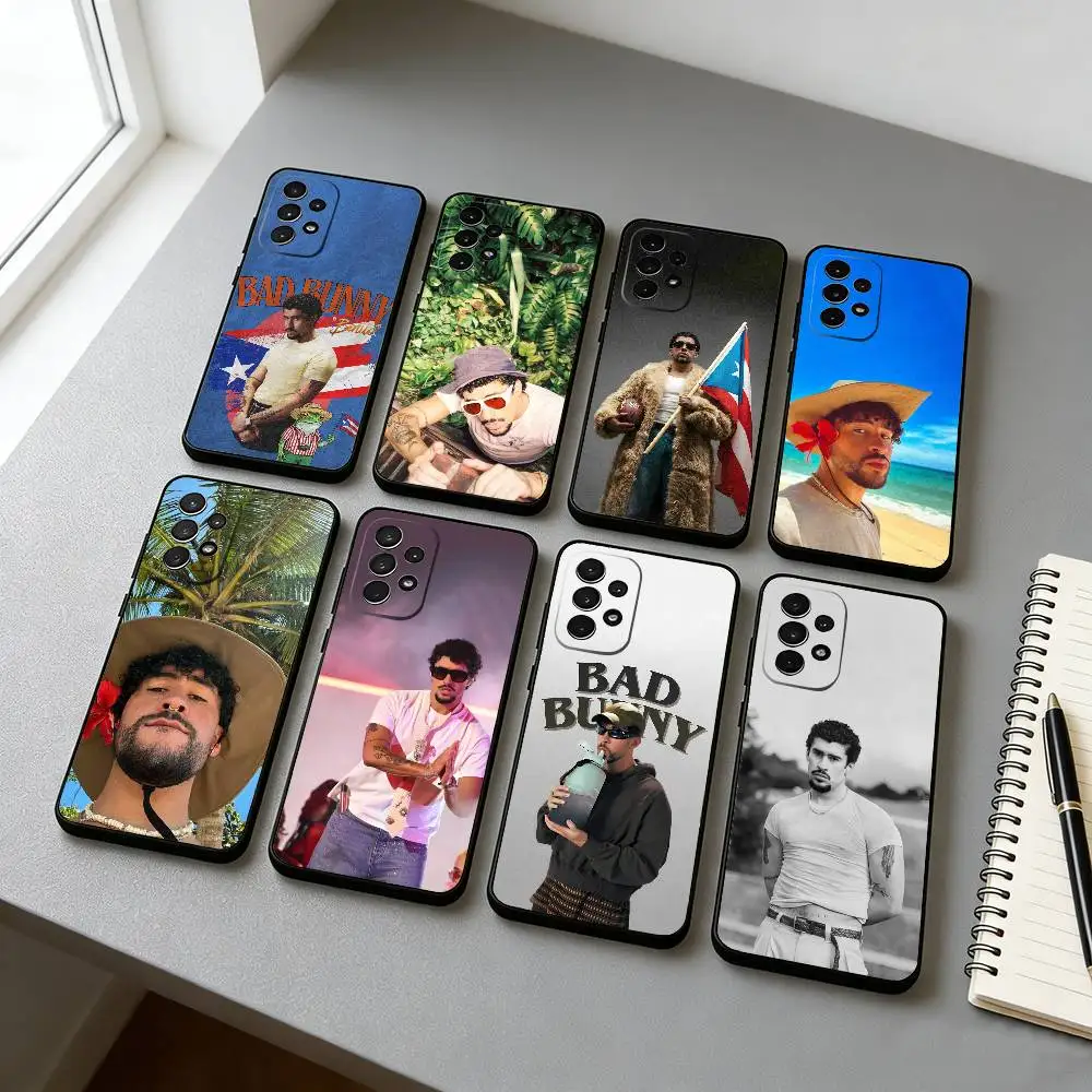 

Cool B-Bad B-Bunny Phone Case For Samsung S25,S24,S21,S22,S23,S30,Ultra,S20,Plus,Fe,Soft Silicone Black Cover