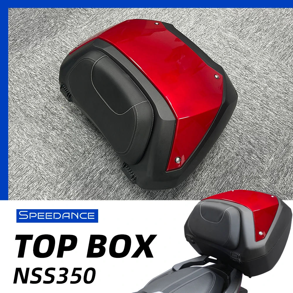 

For Honda Forza 350 2023-2025 50L Motorcycle Tail Box, Non-Destructive Mount, Quick Disassemble, Large Storage Rear Trunk