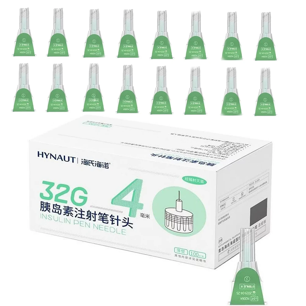 100PCS Pen Needles for Insulin Injection -31/32g 4/5/6mm, Universal Fit for Insulin Pens, Blood Glucose Management Accessories