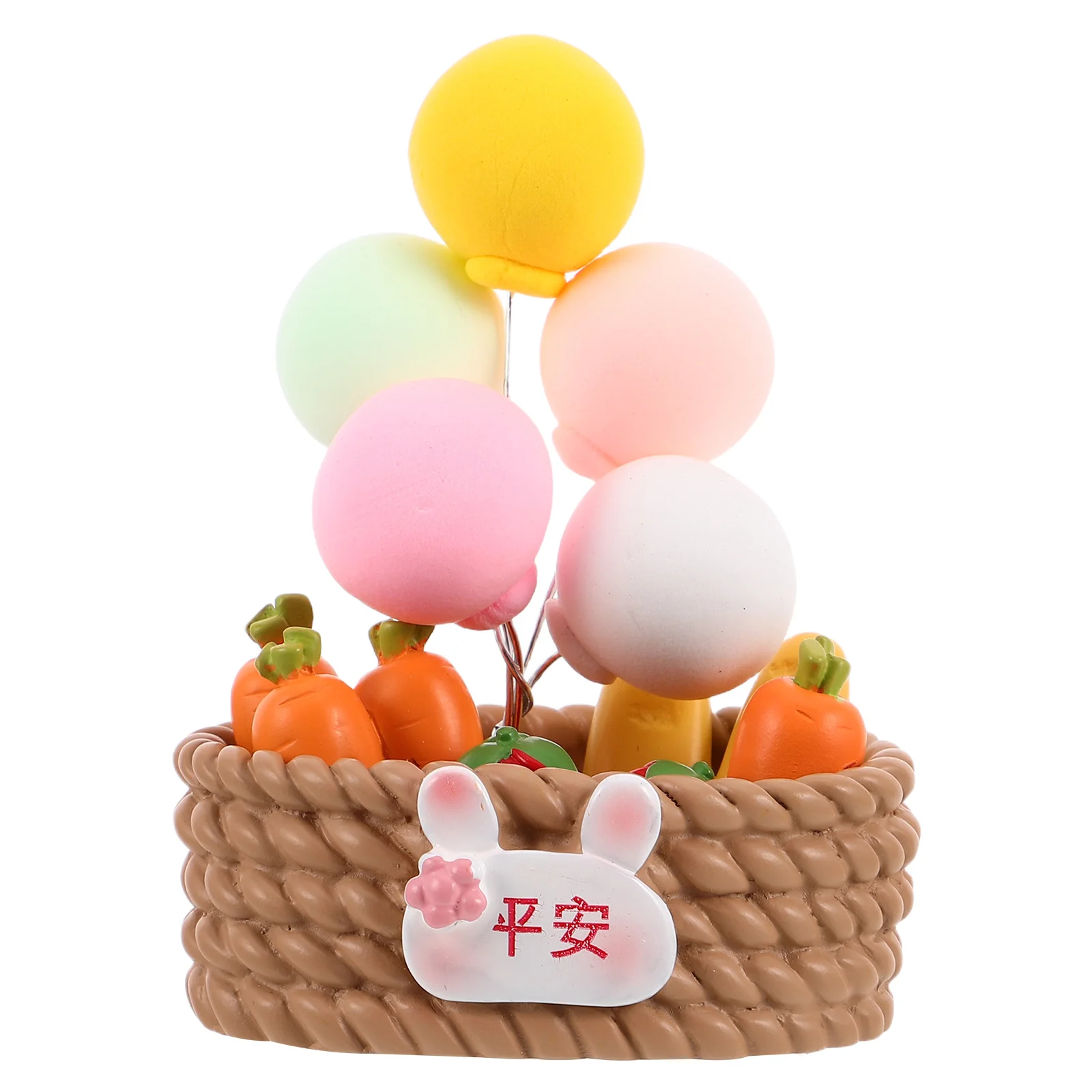 

Car Ornament Balloon Basket Resin Interior Dashboard Decoration Accessories Cute Decor Dashboard Decoration