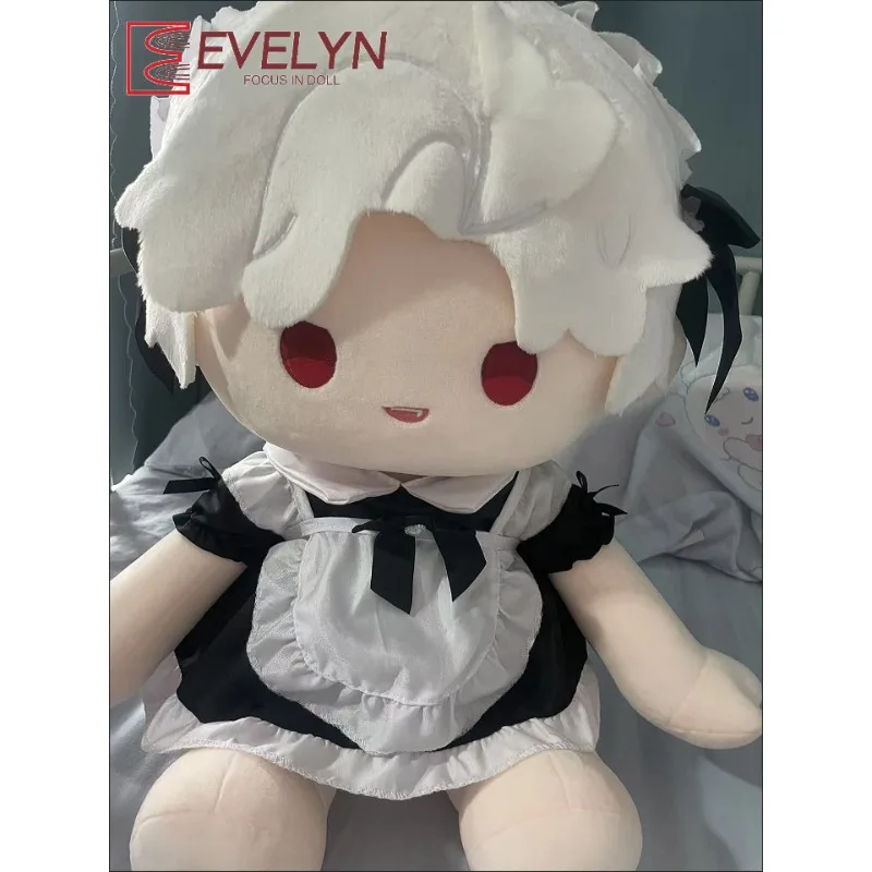 Evelyn 40cm 앉아있는 면화 인형 옷 사랑과 Deepspace Xavier Zayne Rafayel ralayo Sylus Caleb 교체 가능한 의류 복장