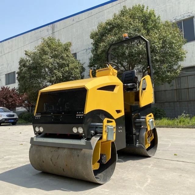1 Ton Excellent Road Roller Soil Compactor CE EPA Road Paving Hand 0.5 Ton 330 kg Ride on Roller Compactor for Road Work
