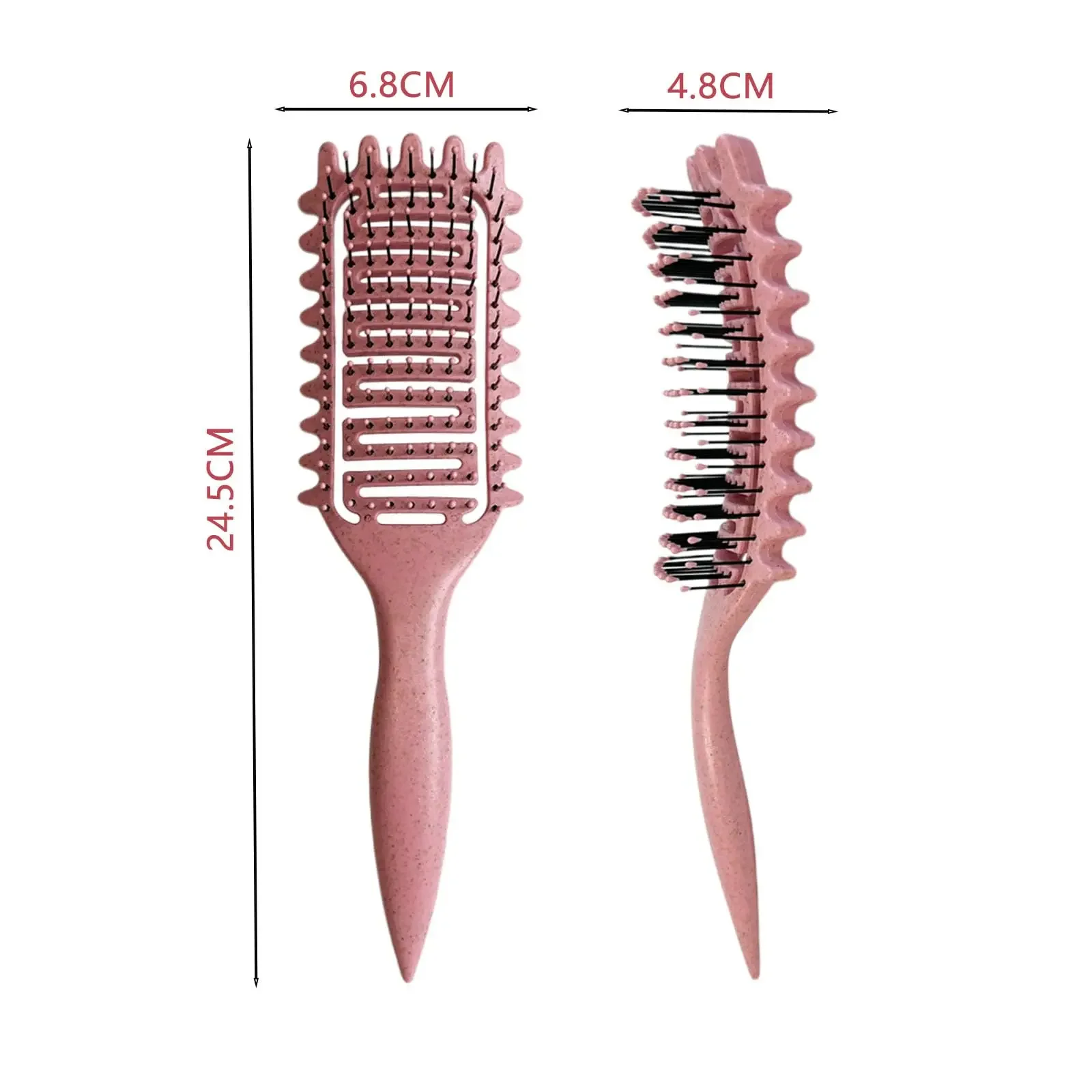 Curl Define Styling Brush Hollow Out Detangling Hair Brush Tangled Wet Curly Hair Comb Shaping Curls Barber Hairdressing Tools