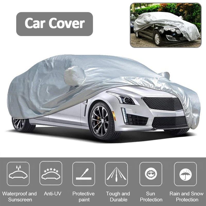 

Универсальный полный автомобильный чехол с защитой от ультрафиолета, солнцезащитный крем, защита от тепла, пылезащитный, устойчивый к царапинам автомобильная одежда