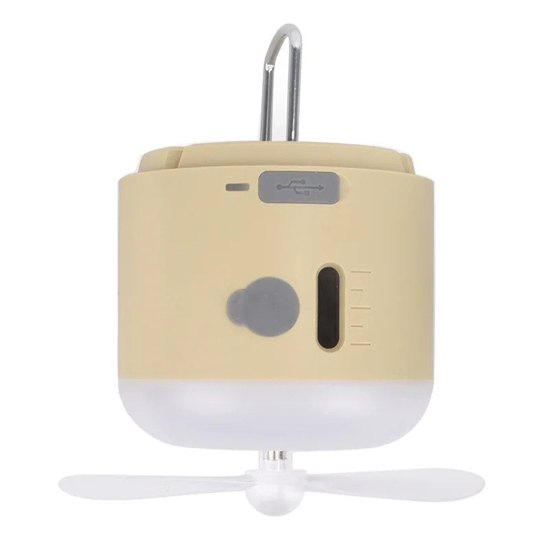 Portable Lanterns with Fan Rechargeable Outdoor Hanging Tent Lights Emergency Mosquito Killer Camping Lamp Spray Humidifier