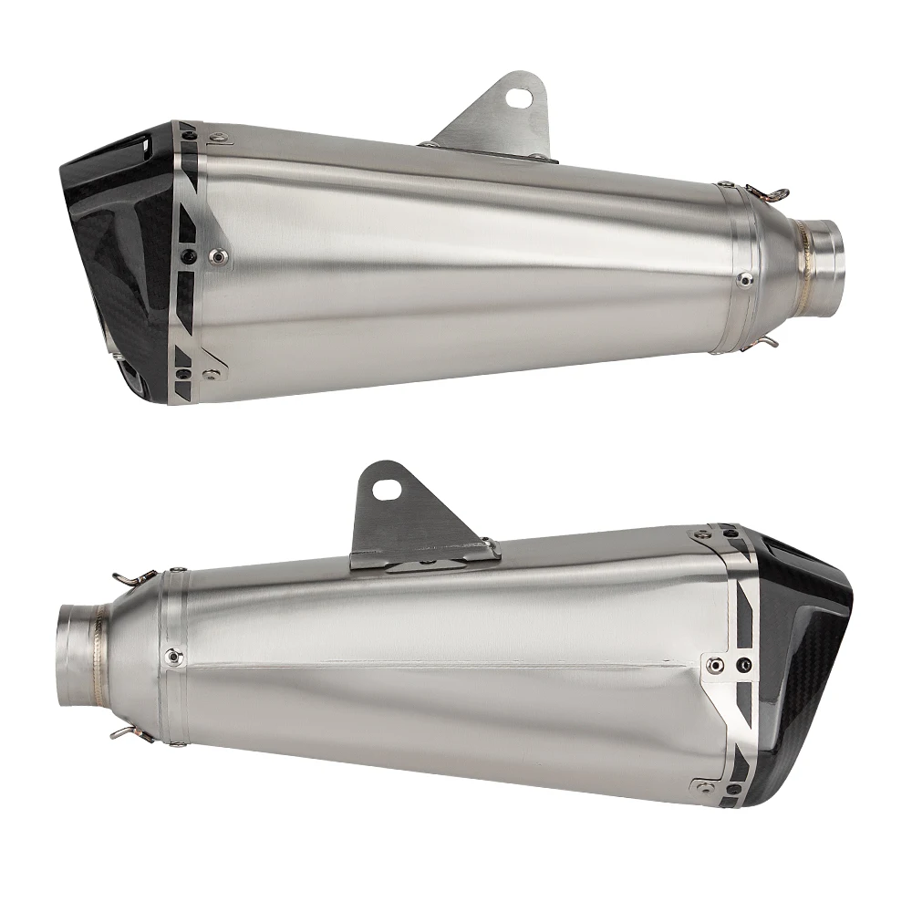 

51mm Motorcycle Exhaust Muffler Carbon Fiber Tail Pipe Escape Moto With DB Killer for Z1000 GSR600 MT07 XSR700 CRF230 CB650F PCX