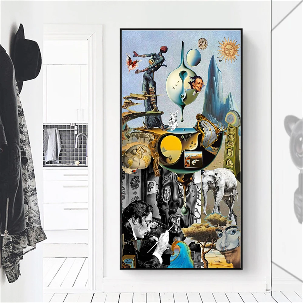 Modern Creative Collection Art Print Dadaism art Poster Christian Art Canvas Painting Salvador Dali Art Print Canvas Painting