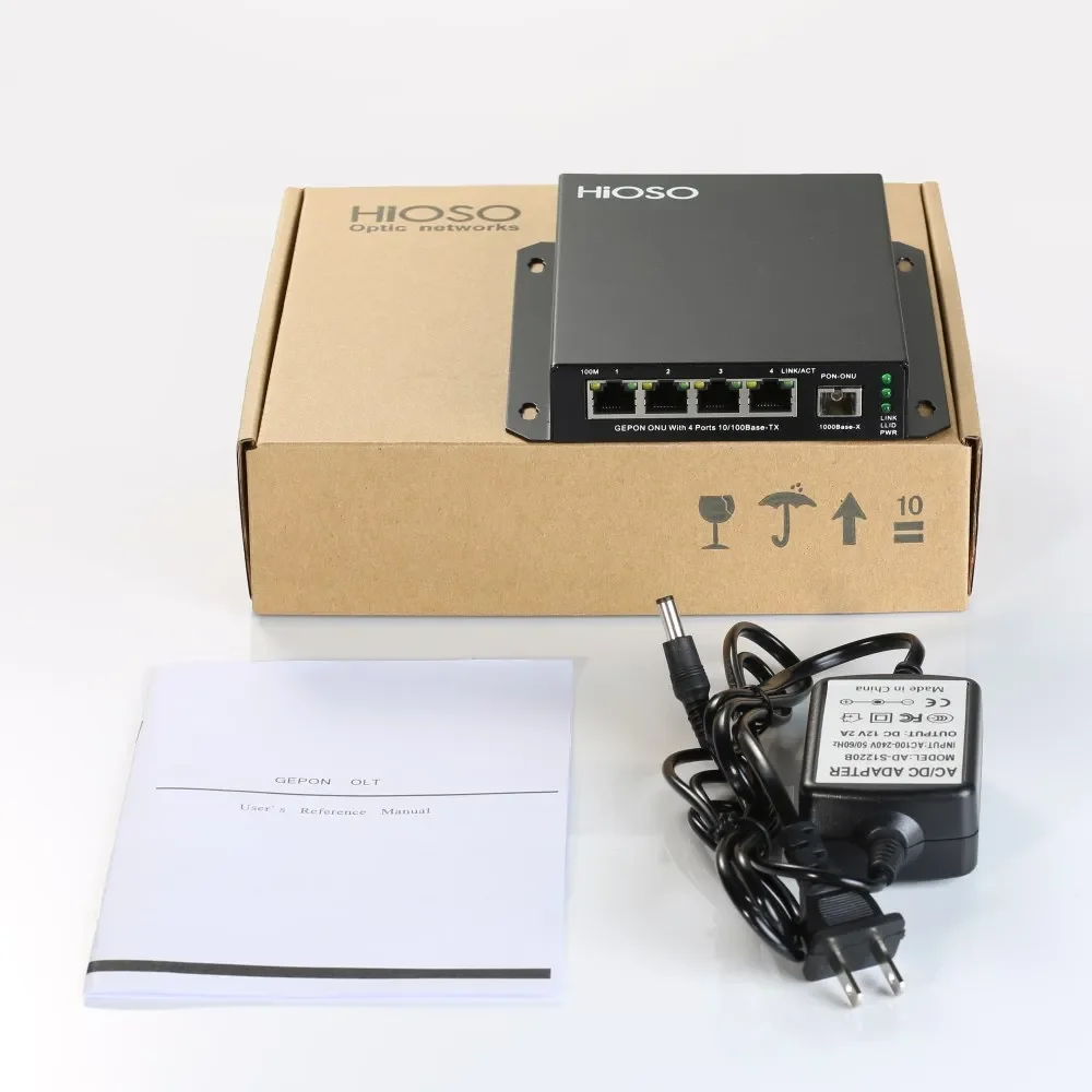 

EPON ONU 4FE POE ONU, совместимый с OLT FTTH, совместим с большинством брендов OLT EPON