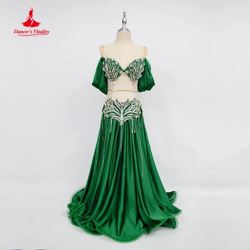 Roupas de competição de dança do ventre para mulheres dança do ventre profissional competição pedras terno personalizado crianças terno oriental