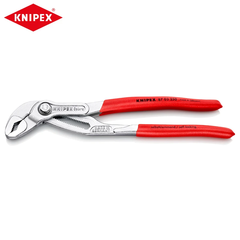 

KNIPEX Cobra 87 03 250 High-Tech Water Pump Pliers Self-Locking Chrome Plated Plier