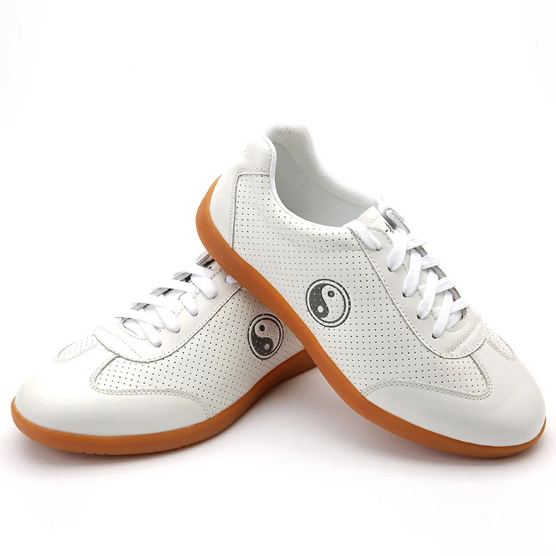 جلد البقر الأصلي الاصطناعية LeatherTai Chi أحذية للكونغ فو وشو فنون الدفاع عن النفس لينة مرنة وحيد خفيفة الوزن الرجال النساء #5