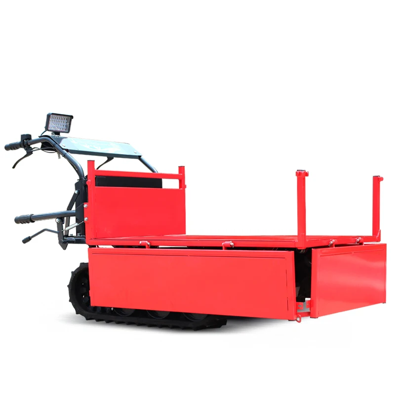 

High Quality Small Electric Crawler Transporter 500KG Walk-behind Mini Dumper Truck Wireless Remote Control Type Customized Sale