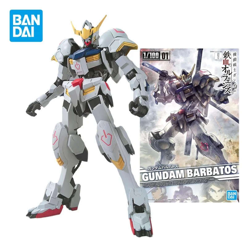 

Bandai Kids Assembled Toys Robot Model TV 1/100 Gundam Barbatos Fourth Form Iron Blood Anime Action Figures Toys for Boys Gifts