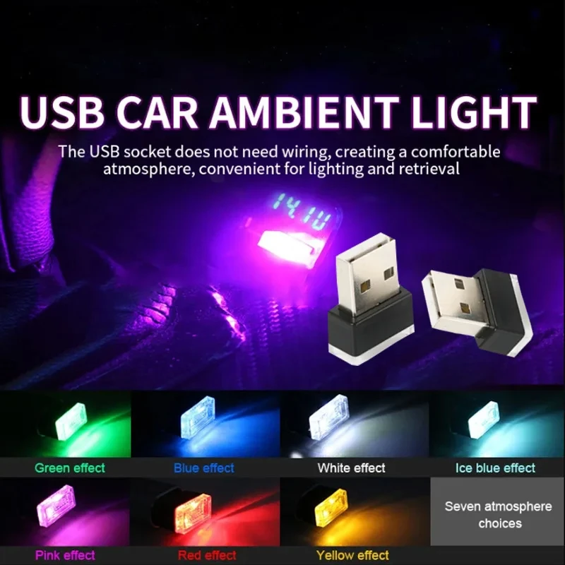 USB Atmosphere Light Projector Ceiling Starry Sky Lamp Romantic Party Roof Stars Car Bedroom   LED Decoration Night Lamp White