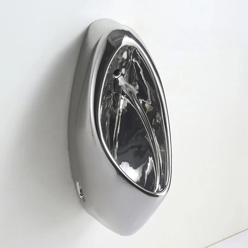 Wall-mounted silver urinal hotel color automatic sensor urinal hand-pressed deodorant