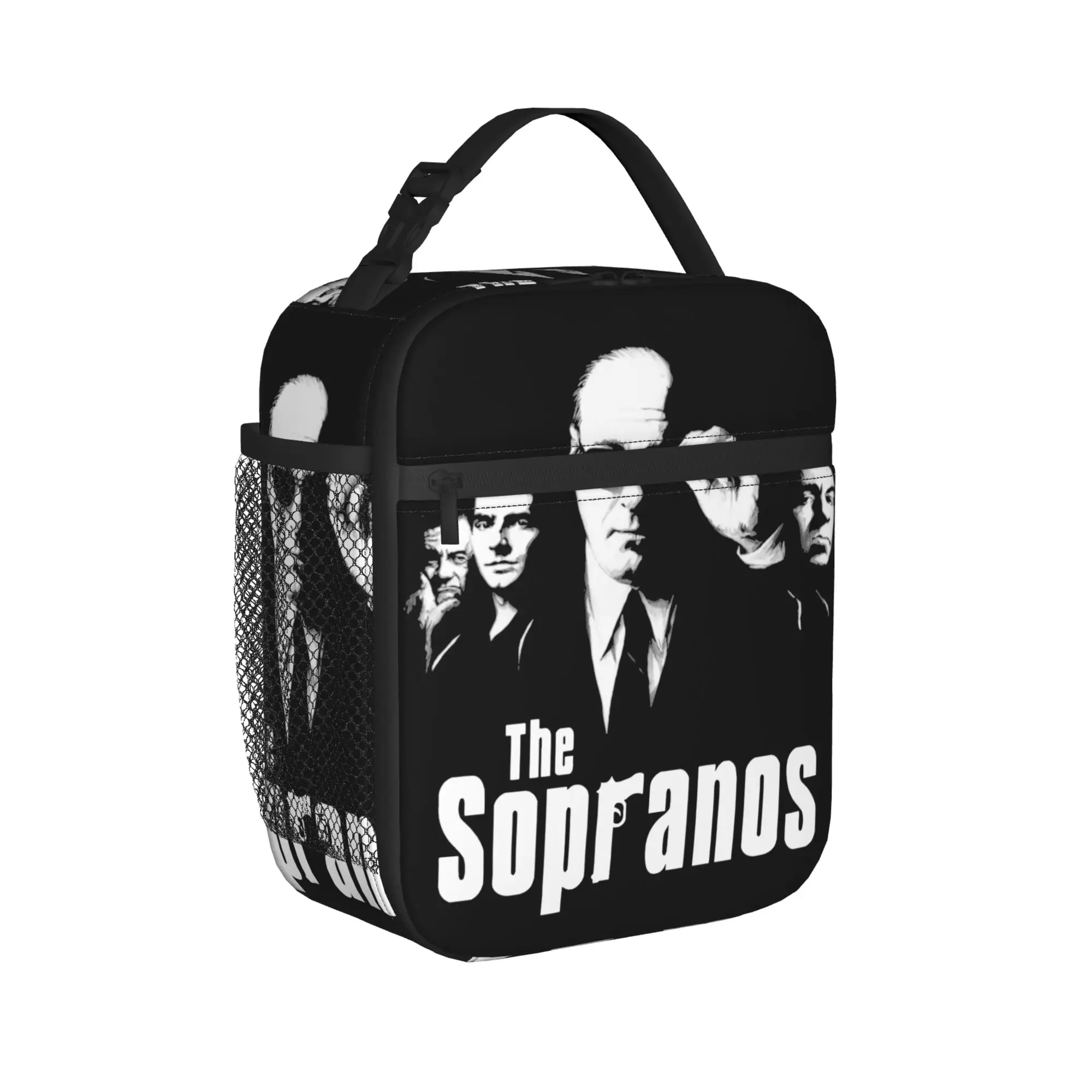 The Sopranos Horror Crime Character Figure Gang Insulated Lunch Bags Cooler Bag Lunch Container Love Hug Me Cool Tote Lunch Box