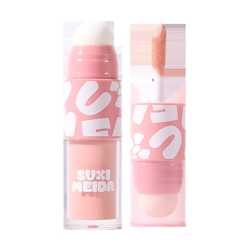 متعدد الاستخدامات السائل أحمر الخدود عصا مزدوجة نهاية تمييز كونتور كريم ممتلئ الوردي التخسيس لون الوجه مقاوم للماء ماكياج اليومي