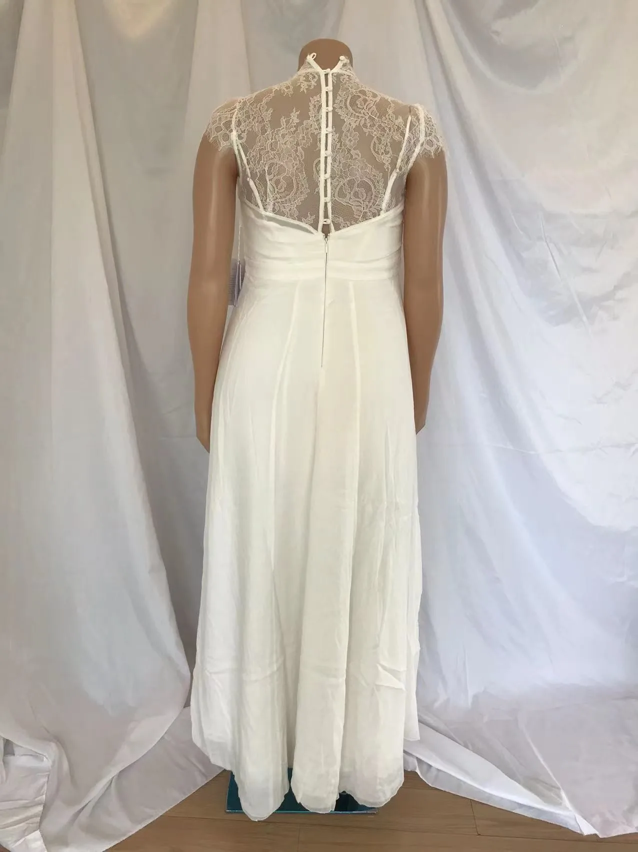 Instock Now Stock Sample Cleanrance Elegant Beach Boho Wedding Dresses Size 46 good quality wedding gown