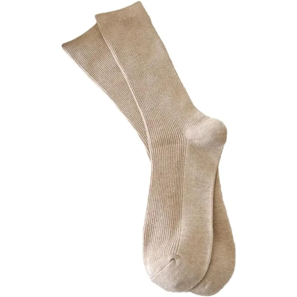 

Винтажные женские носки из дышащего хлопка — однотонные свободные носки для девочек, полосатые и повседневные носки, комплект из нескольких штук