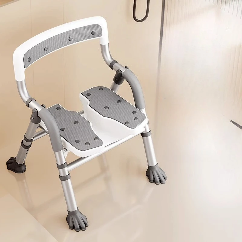 Saddle Stool Bathroom High Kitchen Stools Ottomans Plastic Chairs Portable Toilet Foot Stand Bathtub Chair Folding Stołek