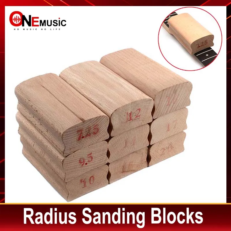 1Piece GuitarFamily Radius Sanding Blocks For Guitar Bass Fret Leveling Fingerboard Luthier Tool