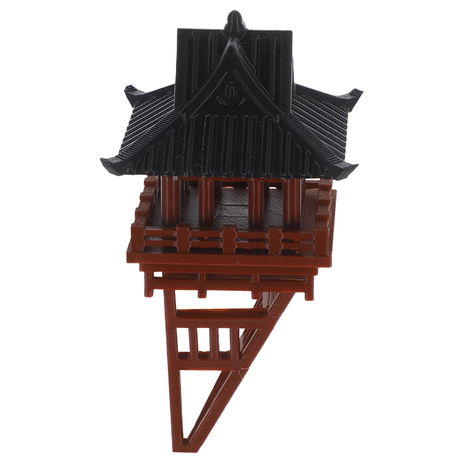 

Miniature Chinese Pavilion Decor for Bonsai Landscapes - Elegant Vintage Style with 3D Floating Effect Ideal for