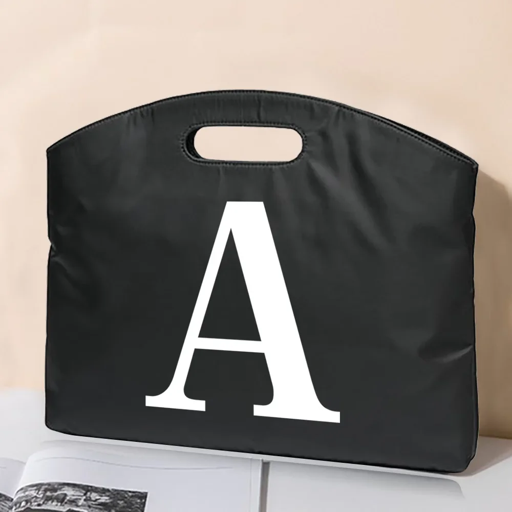 حقيبة مكتب حقيبة معلومات حقيبة مكتب اجتماع وثيقة 26 حرف أبيض طباعة حقيبة حماية الكمبيوتر المحمول حقيبة يد للمؤتمرات