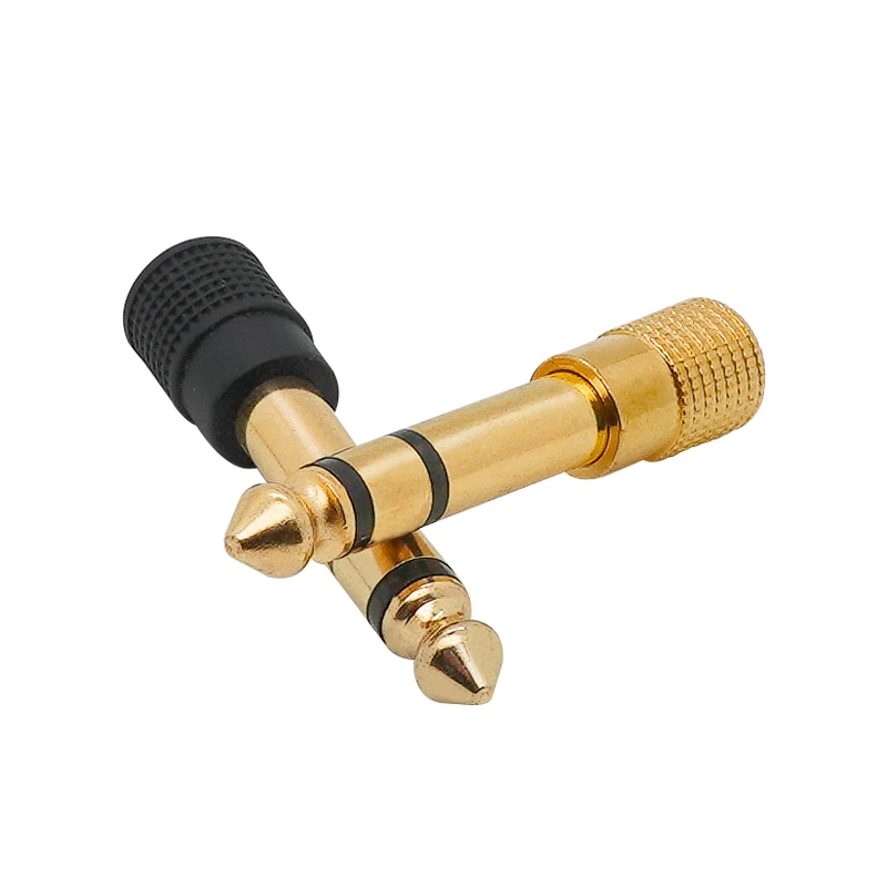 1pcs Stereo Headphone Audio Adapter Plug 3.5mm Jack to 6.5mm Gold Plated Speaker Microphone Audio Connector