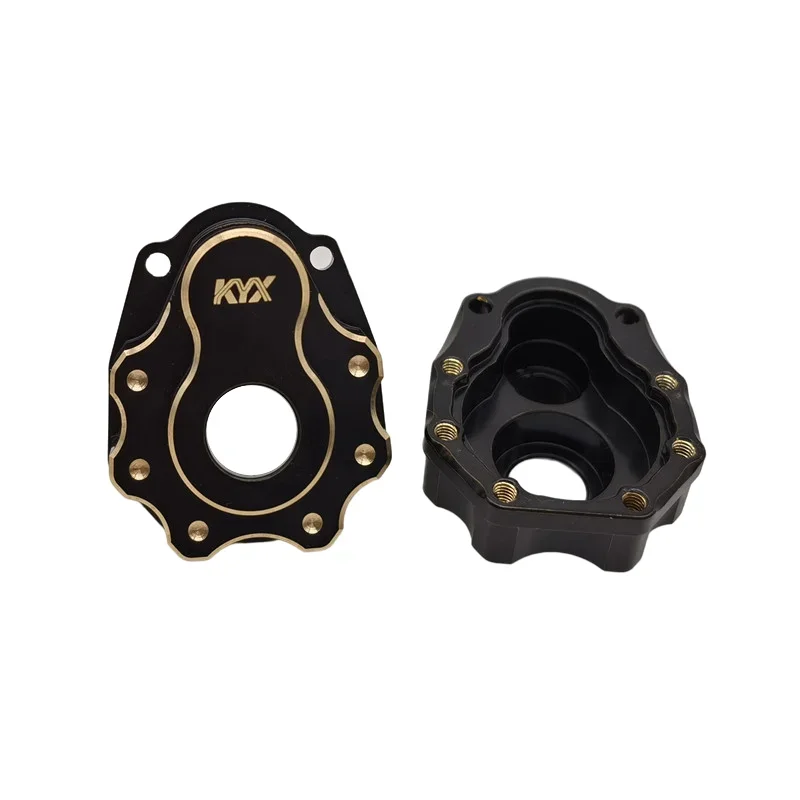 KYX Racing Brass Heavy Weight Outer Portal Drive Housing Upgrades Parts for 1/10 Rc Crawler Car Traxxas TRX4 2021 Ford Bronco