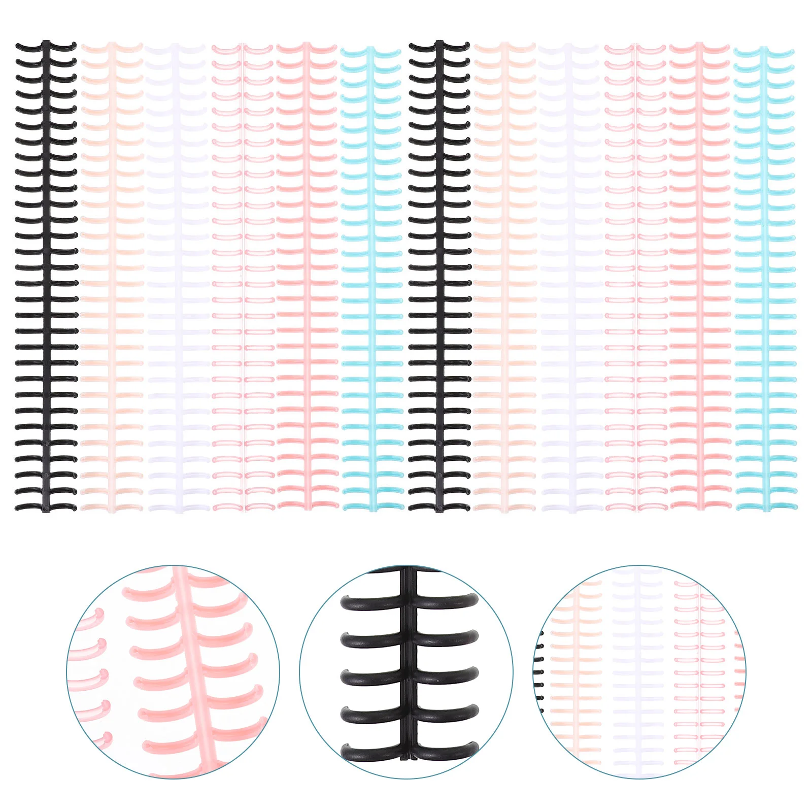 Money Wraps Bills Plastic Loose-leaf Coil Binding Coils Segmented Binders Student