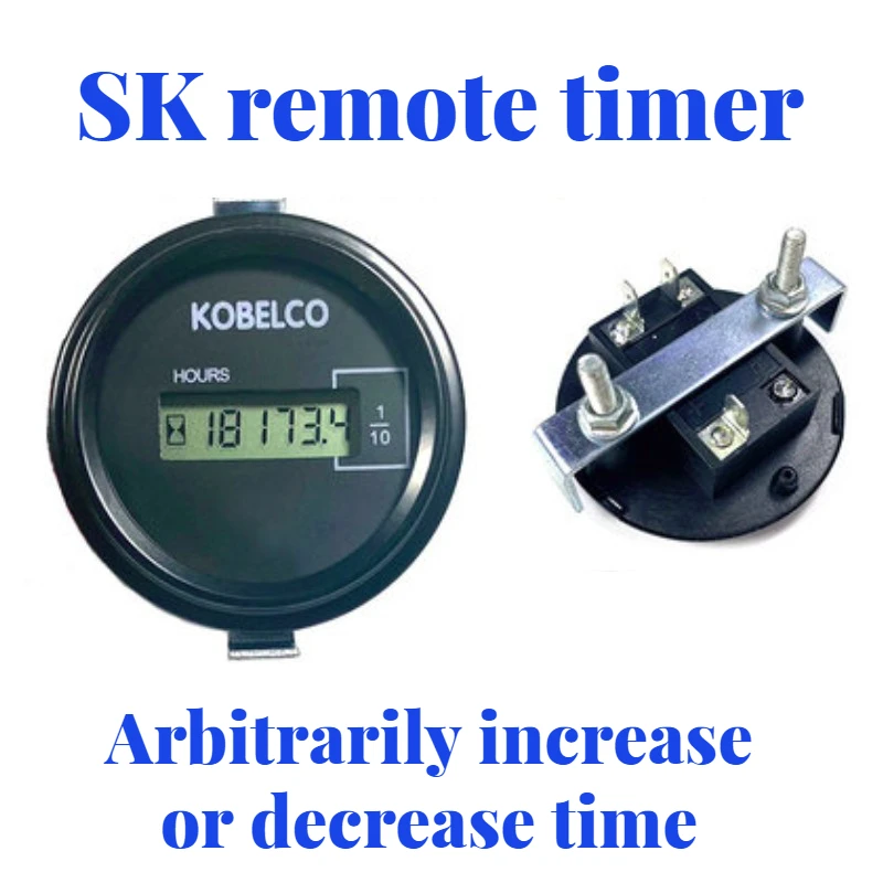 Round square Hour Meter Counter Timer Generator Diesel Petrol Engine Excavator for SDLG liugong LONKING hitachi sany SK