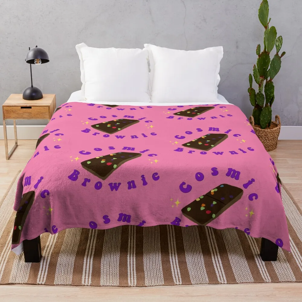 

Cosmic Brownie Throw Blanket Furry for sofa valentine gift ideas wednesday Blankets