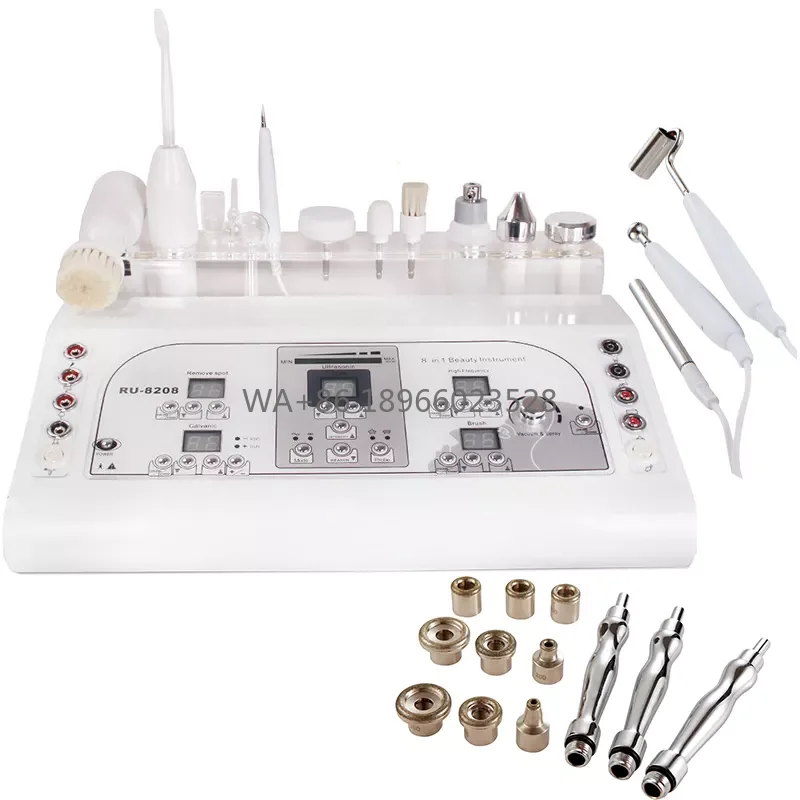 Portable 8‑in‑1 Spray Beauty Instrument With Vacuum Micro‑Current & U Massage