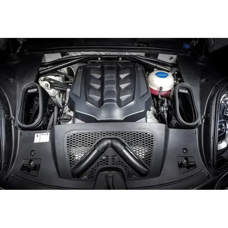 【Factory Wholesale 2026】 14-17 More Power Real Dry Carbon Fiber Cold Intake System for Macan 3.0T/3.6T GTR Engine
