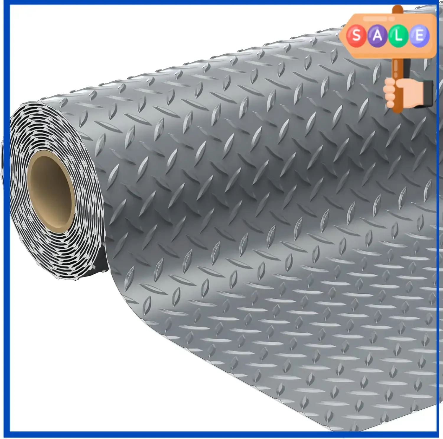 

Бестселлер! Горячие продажи! Рулон винилового напольного покрытия для гаража 7.8 x 20 футов, толщина 2.8 мм, с алмазным узором, для укладки под пол.