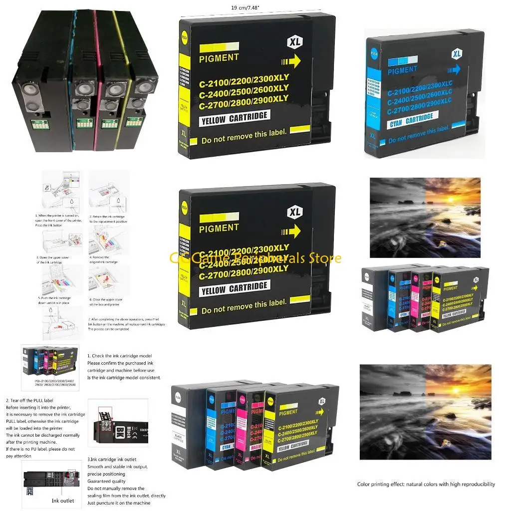 

U55B Prevent Clogging Cartridge for IB4080 iB4180 Inkjet Printers Accessory