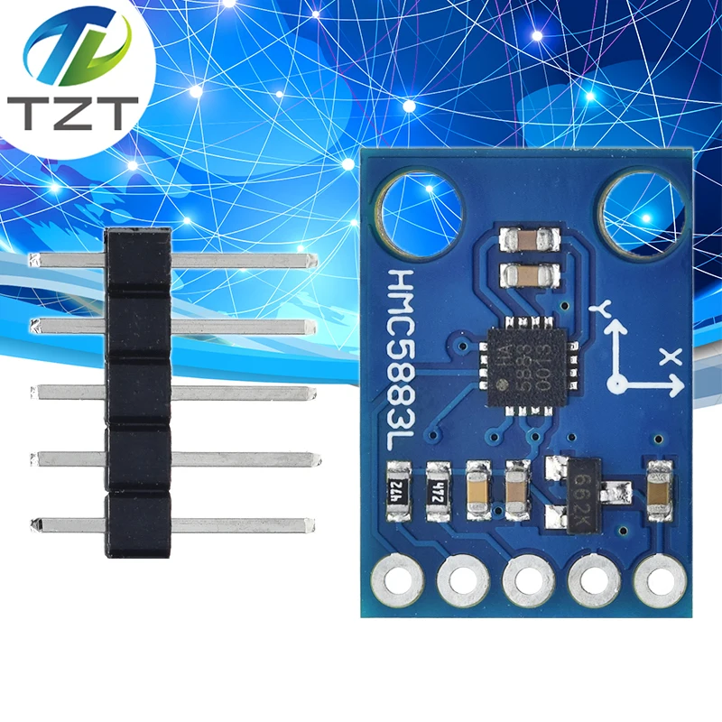 GY-273 3V-5V HMC5883L Triple Axis Compass Magnetometer Sensor Module Three Axis Magnetic Field Module For Arduino