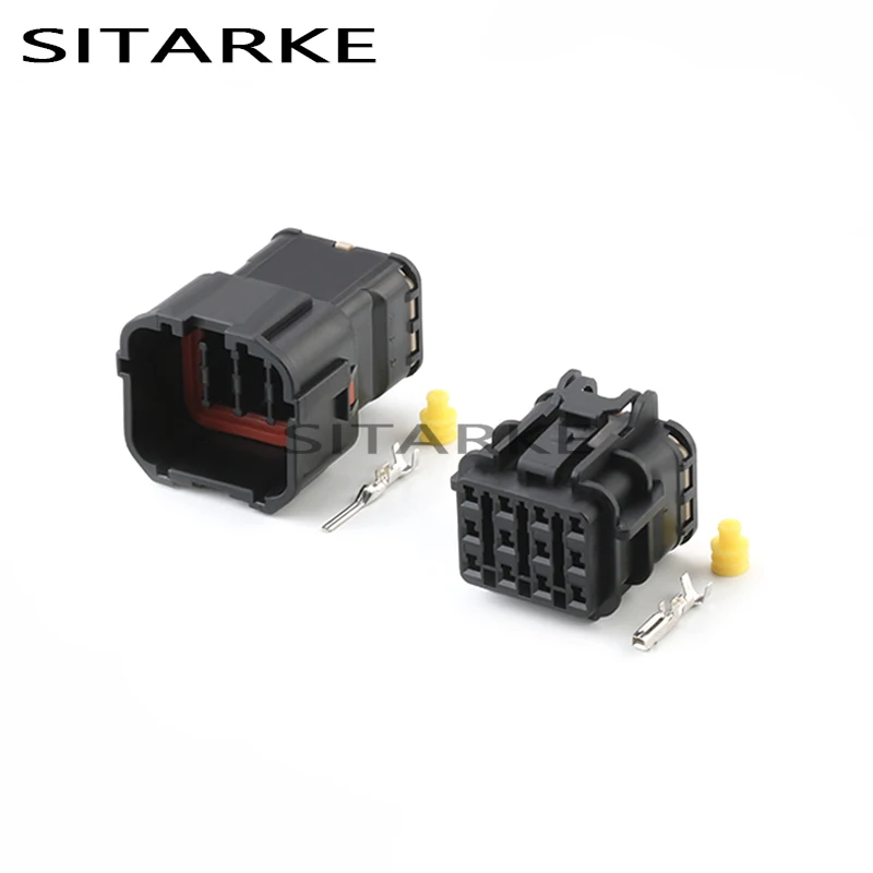 1 Set 12 Pin Automotive Electrical Excavator Plug Male Female Car Accelerator Pedal Motor Connector MG640348 MG610346-5