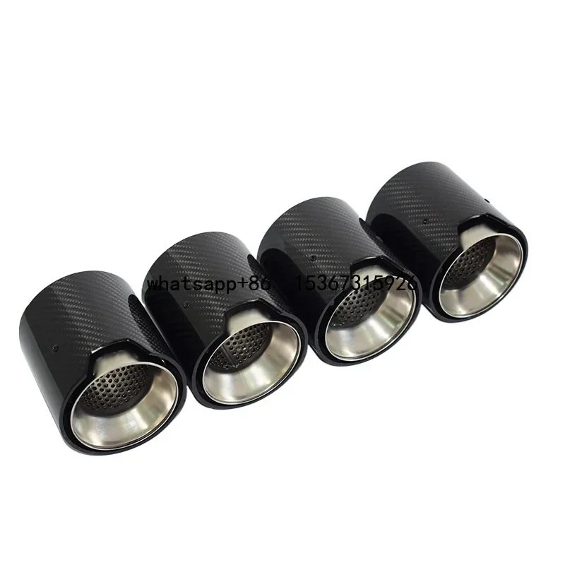 Exhaust Tip for  G80 G8 G82 G87 M2 M3 M4 M Power 4 PCS High Quality Carbon Fiber SS304 Muffler Exhaust Pipe Tail Pipe