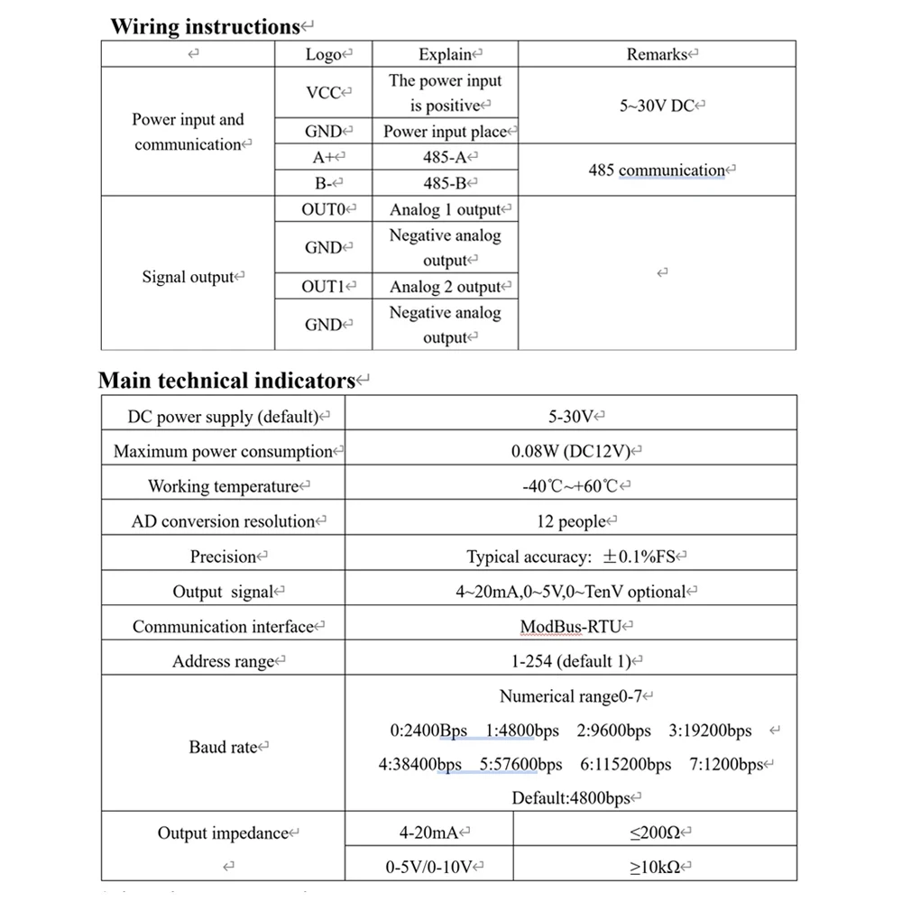 Conversion RS485 to 0-5V 0-10V 4-20mA Transform Module 2 4 Channel Modbus RTU RS485 to Analog Industrial Converter Modules