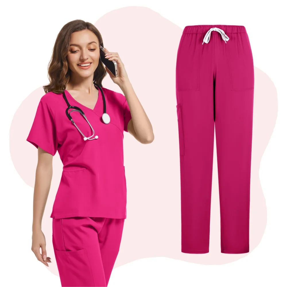 Medical Uniform Matte Hospital Work Matte Set Wholesale Nursing Matte Uniform Women's Health Pharmacy Clinic Work Uniform