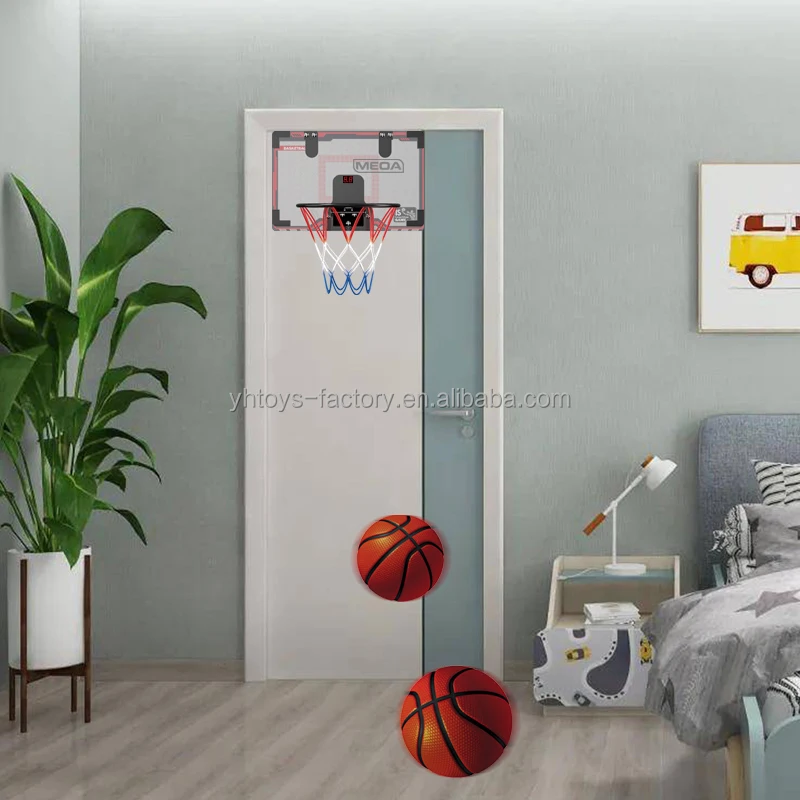 Schede posteriori per ventilatori pieghevoli per canestro da basket al dettaglio per adolescenti, adulti, canestro da basket, mini canestro con tabellone segnapunti elettronico