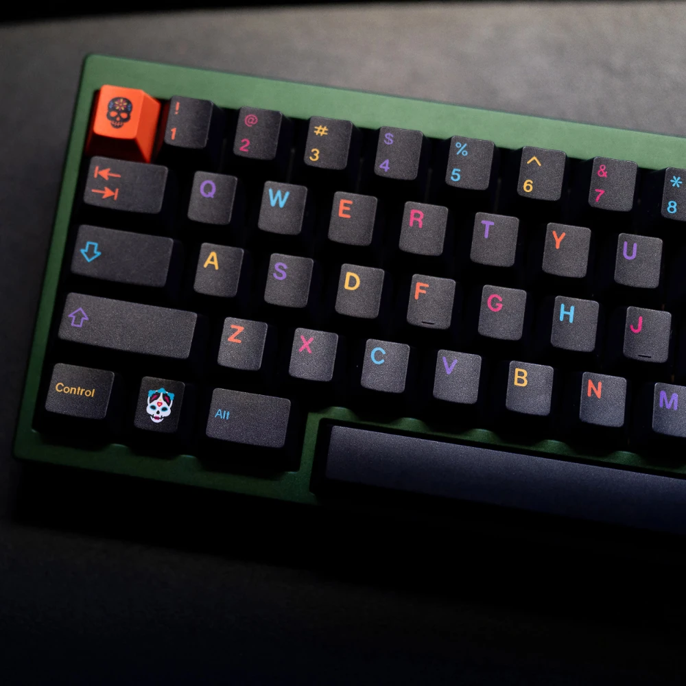 143 Keys GMK Mictlán Keycaps Cherry Profile Dye Sublimation GMK Clone Keycap For MX Switch Mechanical Keyboard ANSI/ISO layout