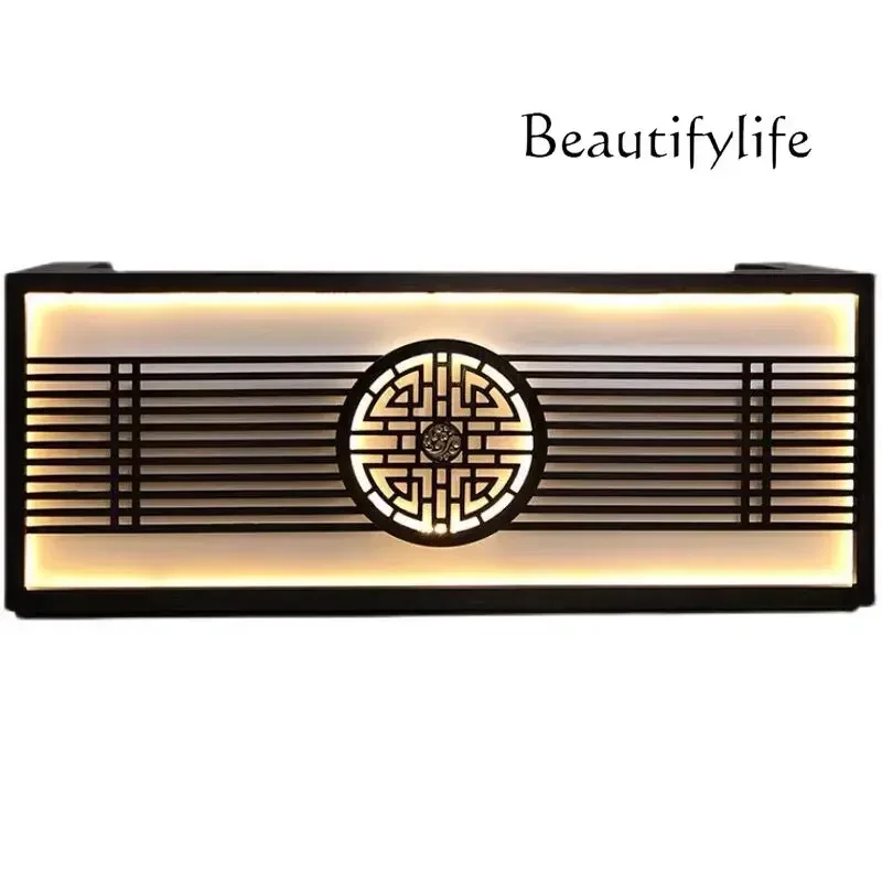 

New product retro new Chinese hotel bar checkout page foot bath shop health center reception